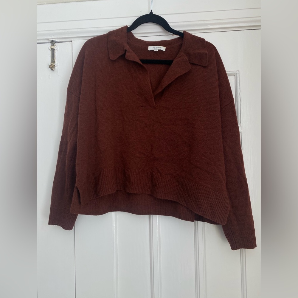 Madewell wool collared sweater